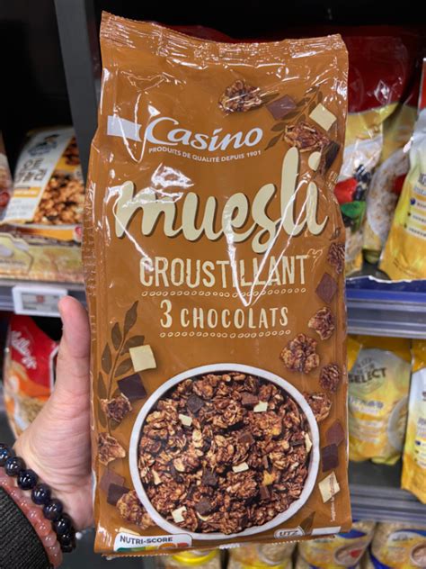 MUESLI CRUNCH 3 CHOCOLATES CASINO MARCA .